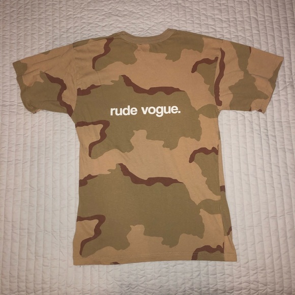Rude Vogue Desert Camo Tee - Picture 2 of 2
